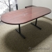 72" Mahogany Boardroom Table w/ T Post Legs